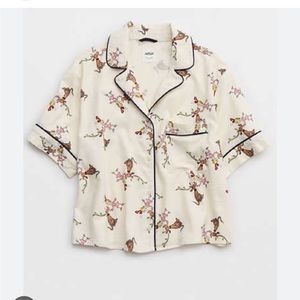 Aerie Cindy Lou pajama set - top and boxers both size M.